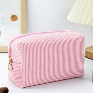 Pink Striped Women's Bag